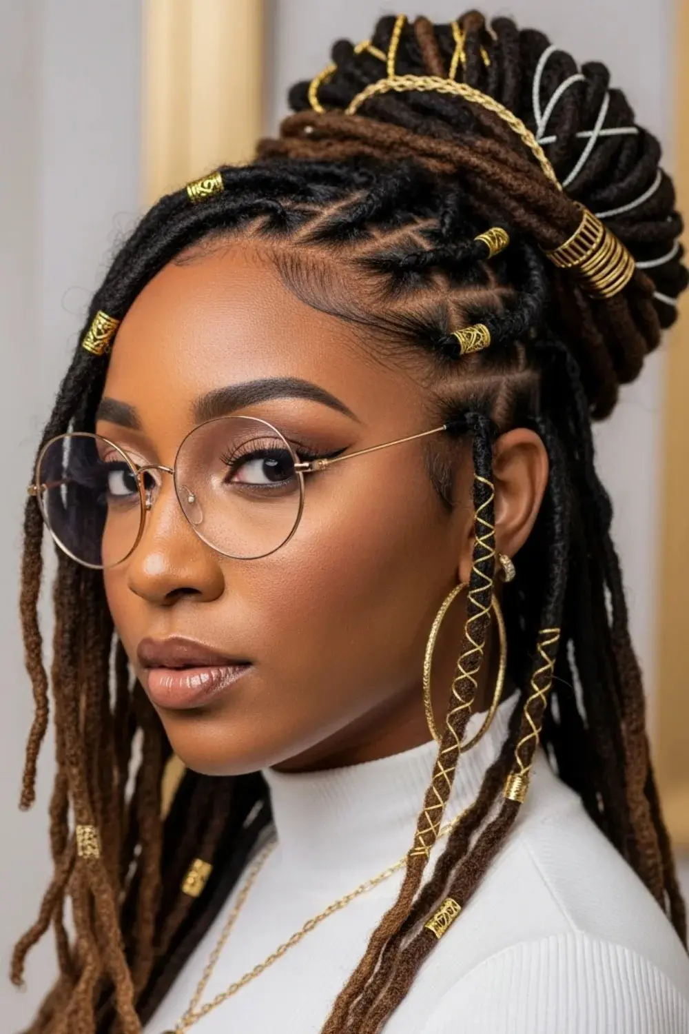 15 Locs Hairstyles for Women Ideas Everyone Suddenly Wants 2026 14 Accessorized Locs hairstyle for women