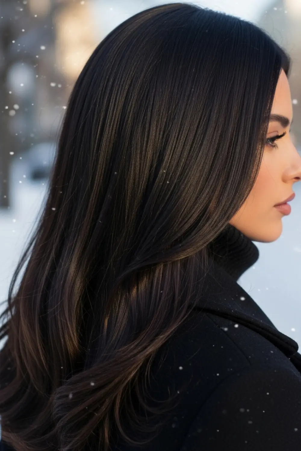17 Rich Winter Brunette Hair Color Is Replacing Highlights 11 Black-Brown
