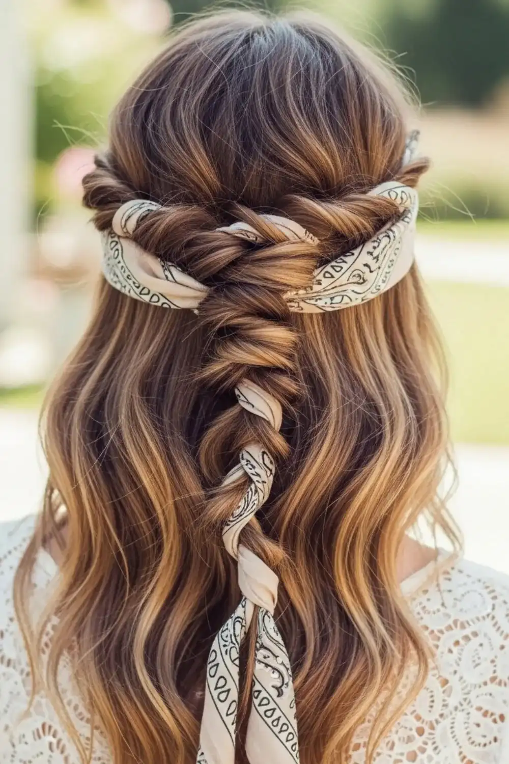 17 Easy Bandana Hairstyles Ideas for Every Hair Type & Length (2026) 13 Bohemian Twisted Crown