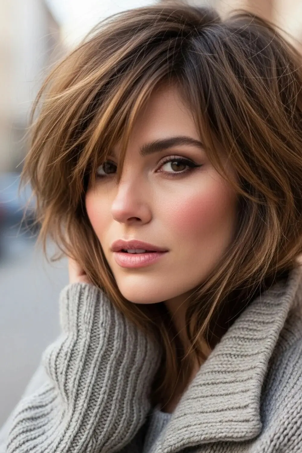 17 Winter Hairstyles Ideas That Seem Easy Until Real Life Hits 2026 13 Choppy Layers hairstyle