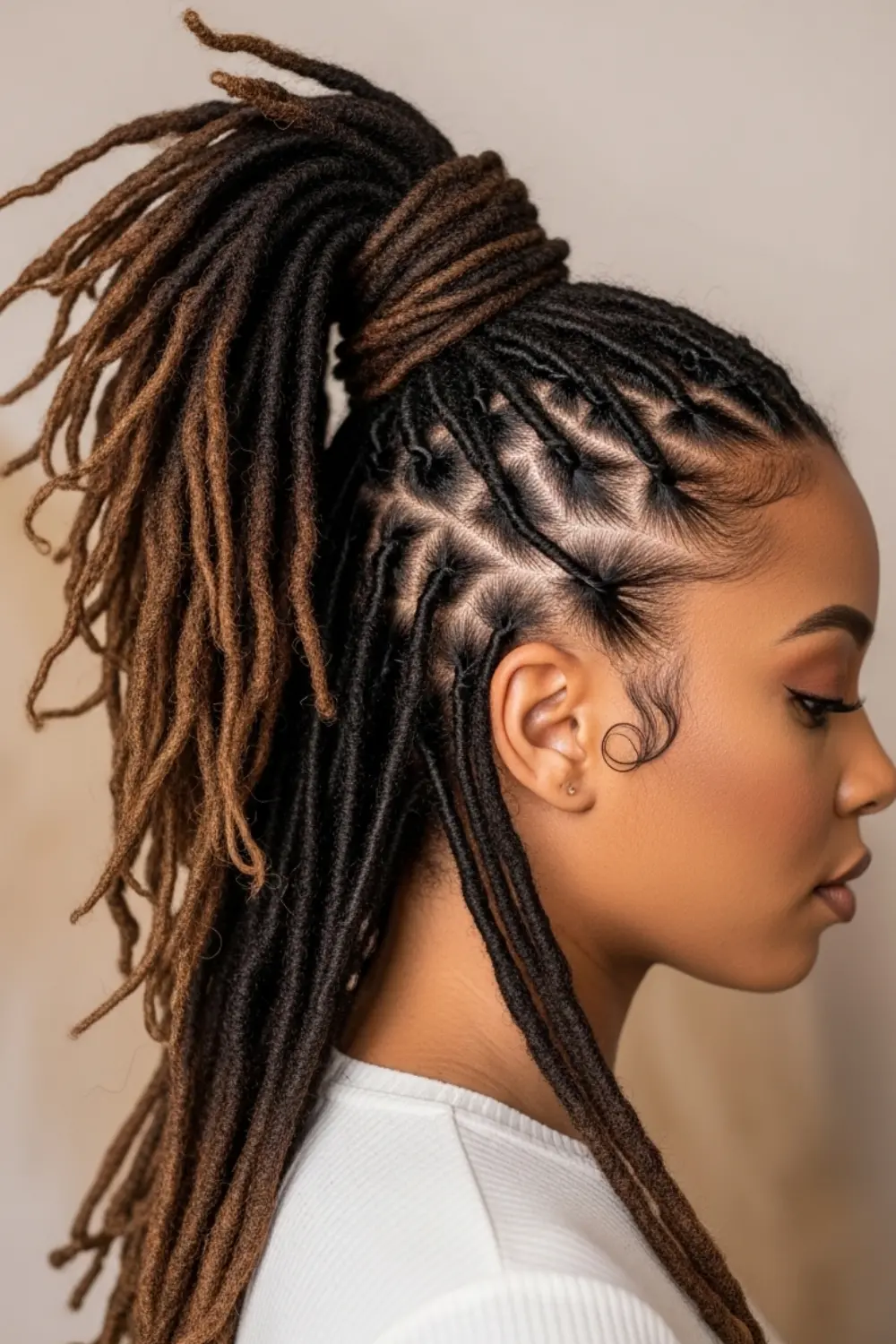 15 Locs Hairstyles for Women Ideas Everyone Suddenly Wants 2026 5 Half-Up Half-Down Locs hairstyle