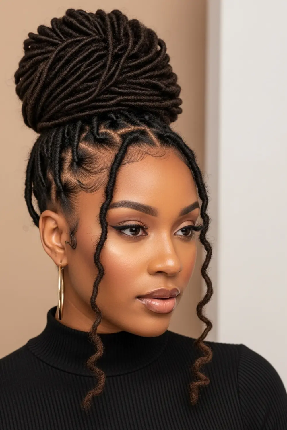 15 Locs Hairstyles for Women Ideas Everyone Suddenly Wants 2026 4 High Bun Locs hairstyle