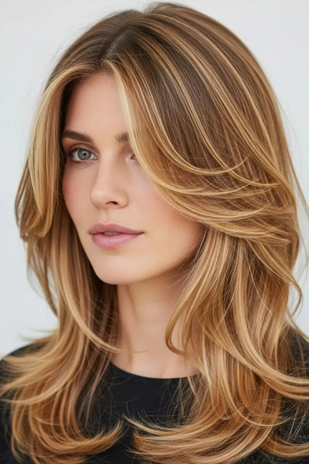 15 Side Part Hairstyles for Women Are Quietly Taking Over Again 2026 16 Layered Side Part with Face-Framing Highlights