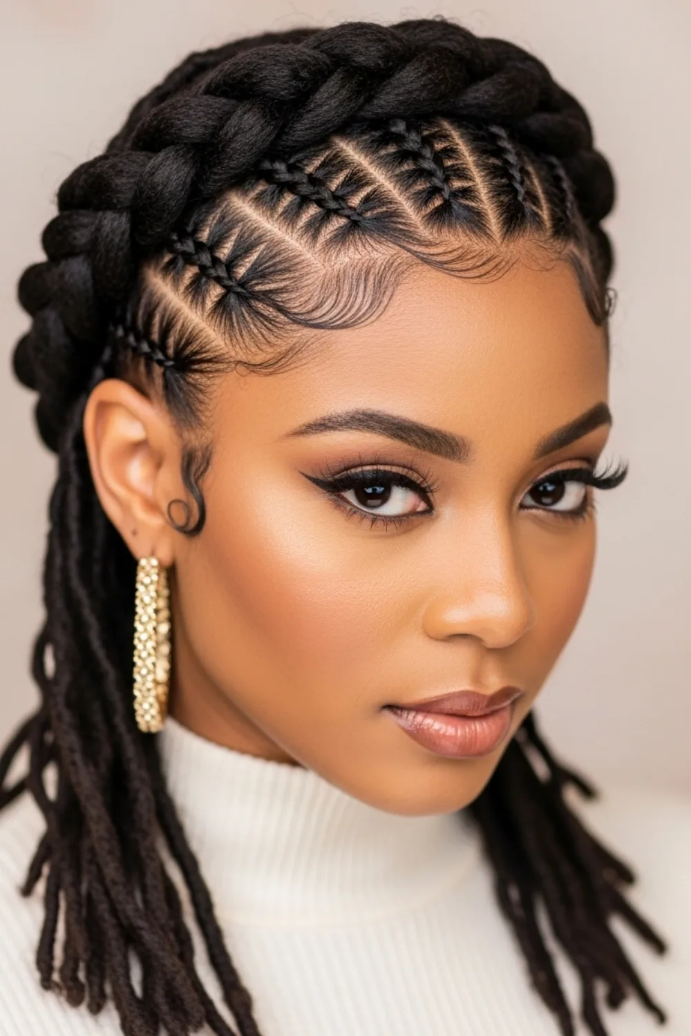 15 Locs Hairstyles for Women Ideas Everyone Suddenly Wants 2026 16 Loc Crown Braid hairstyle for women