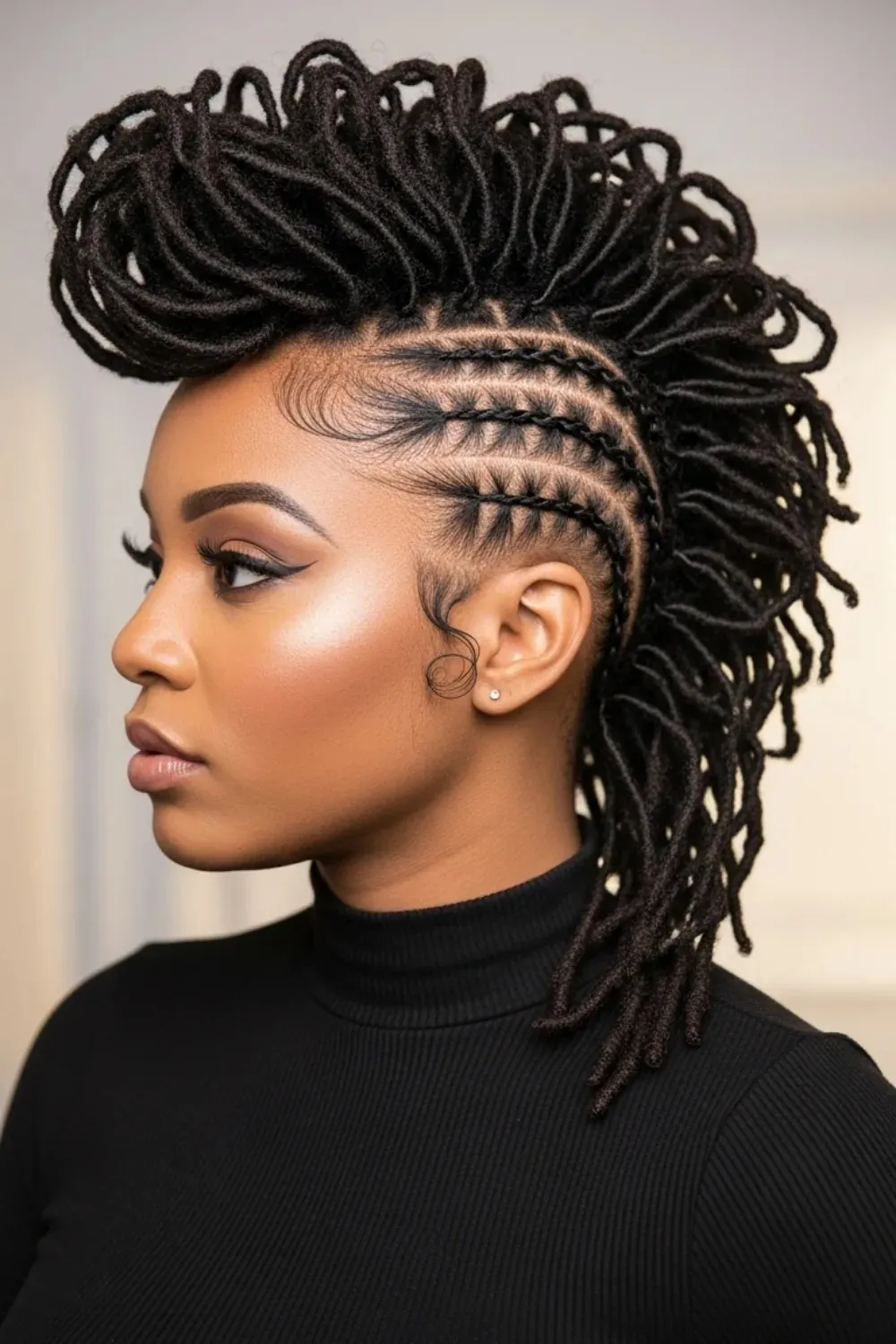 15 Locs Hairstyles for Women Ideas Everyone Suddenly Wants 2026 13 Loc Mohawk Style hairstyle for women