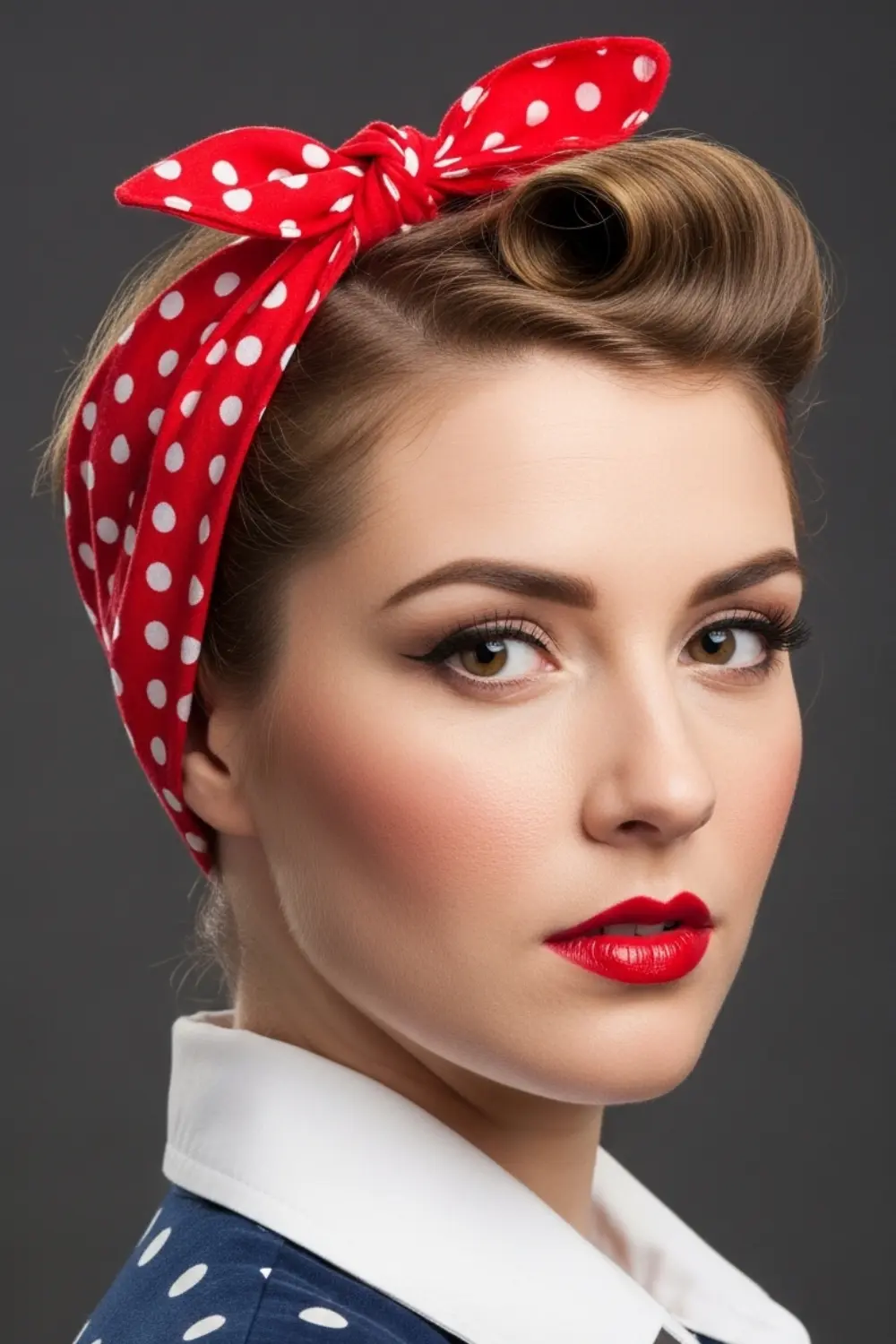 17 Easy Bandana Hairstyles Ideas for Every Hair Type & Length (2026) 7 Rosie the Riveter Style