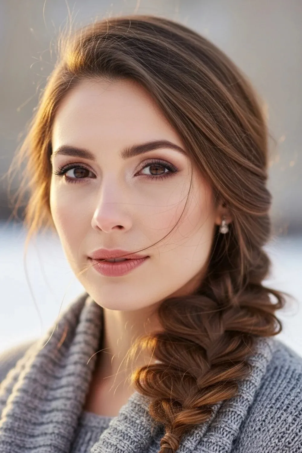 17 Winter Hairstyles Ideas That Seem Easy Until Real Life Hits 2026 3 Side Braid