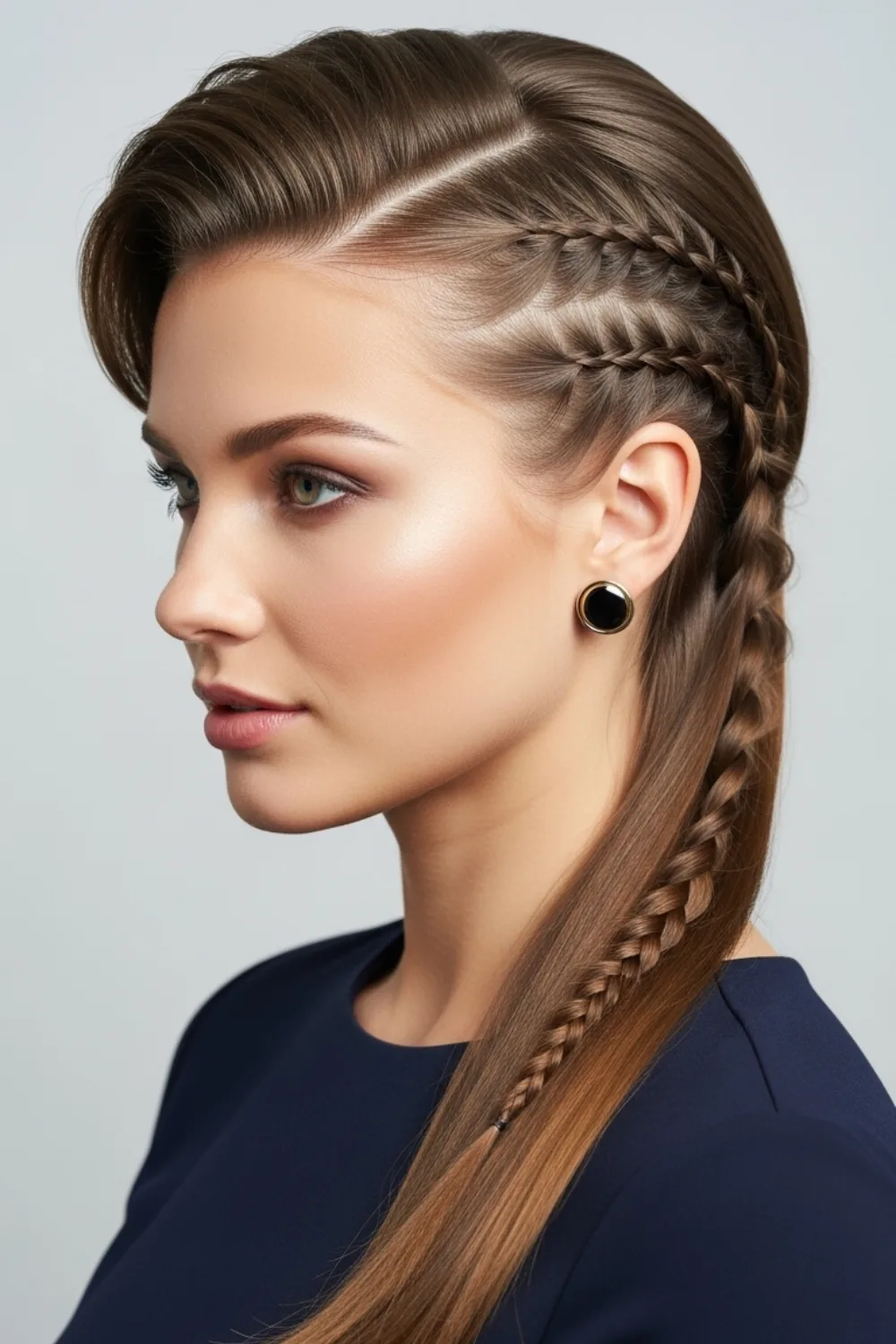 15 Side Part Hairstyles for Women Are Quietly Taking Over Again 2026 11 Side Part with Braided Detail
