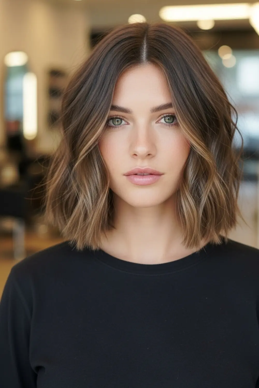 15 Best Winter Haircut Ideas That Will Transform Your Cold Weather Look (2026) 3 Textured Bob With Blunt Ends