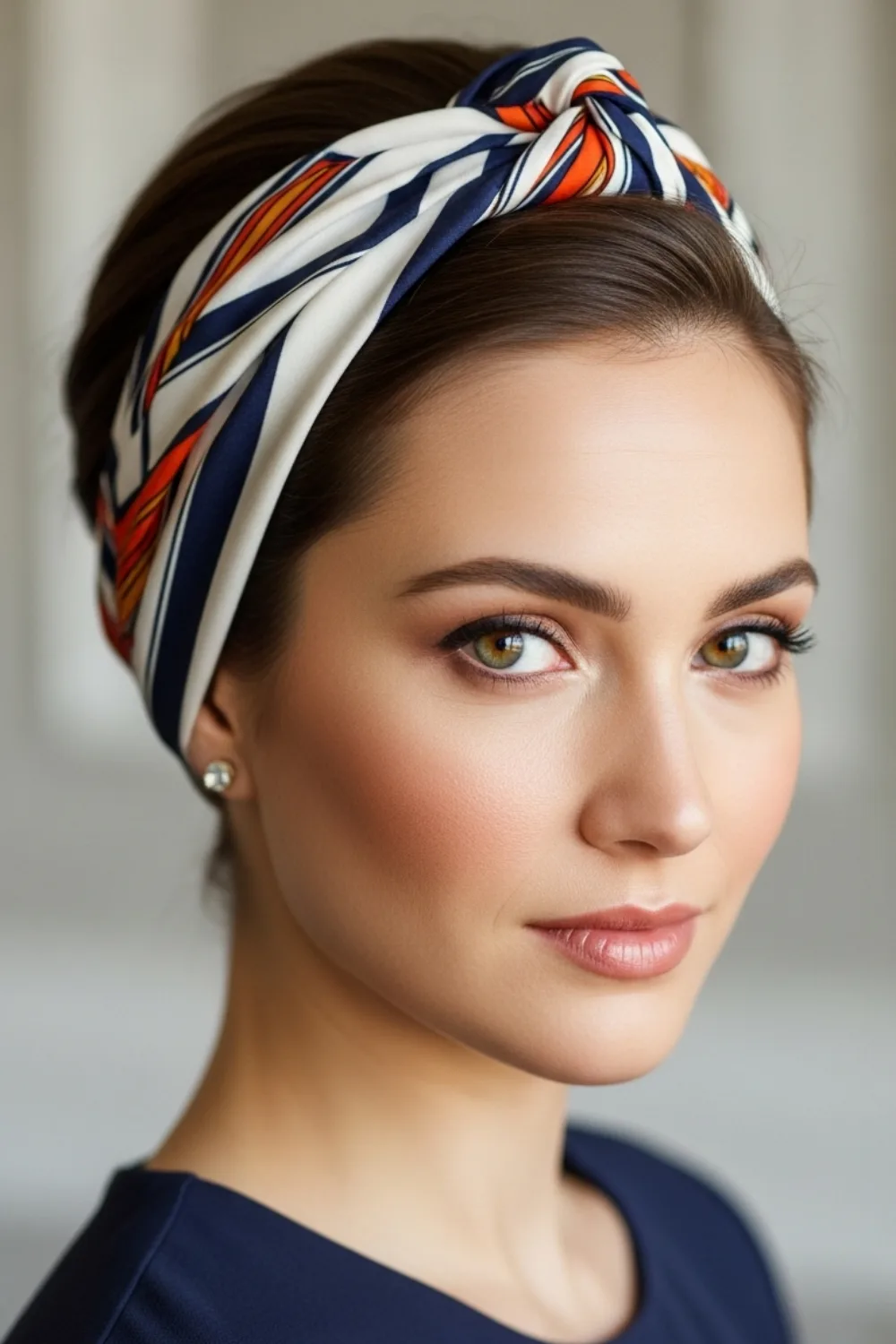 15 Scarf Hairstyles Ideas That Look Cute But Change Everything 2 The Classic Headband Wrap
