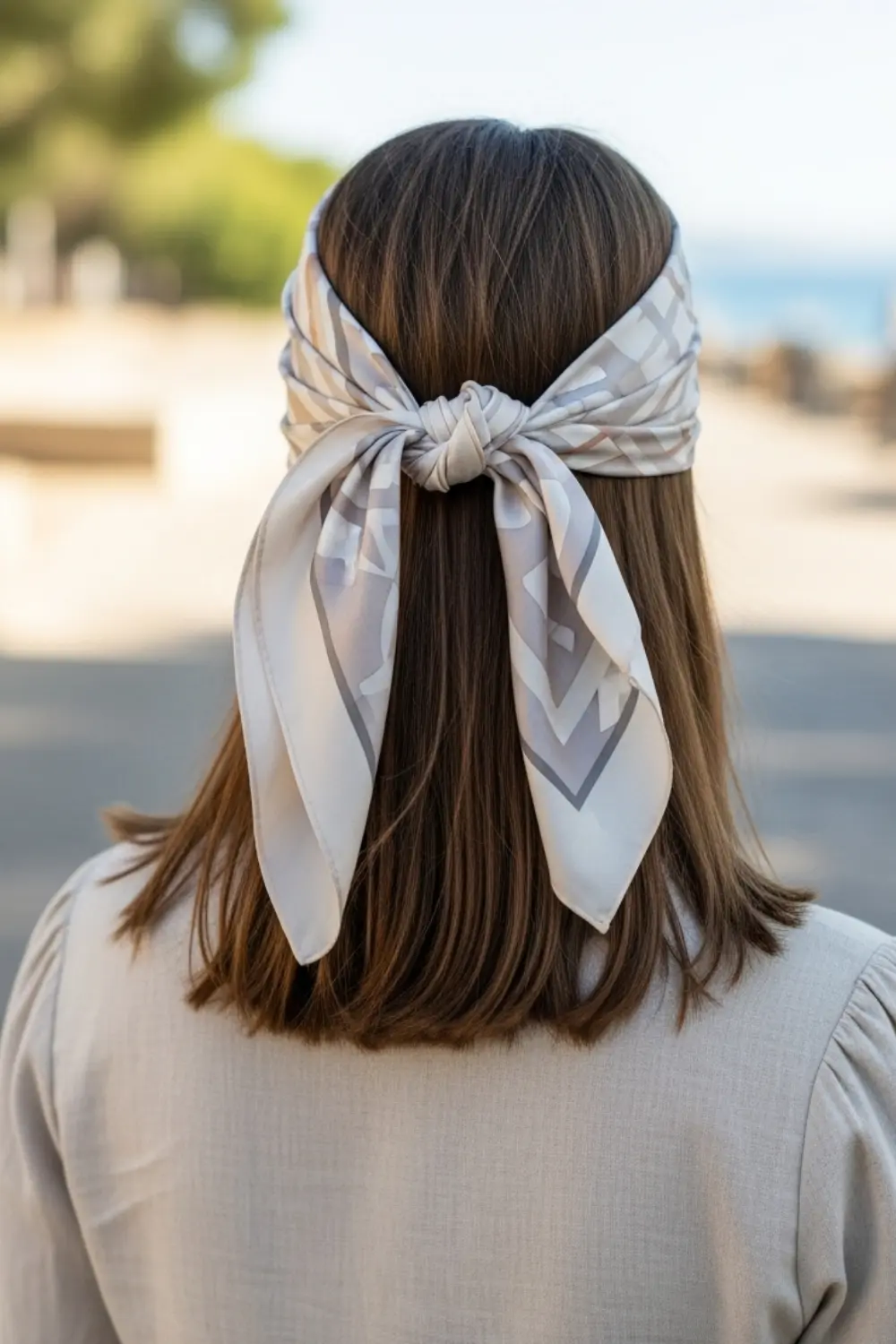 15 Scarf Hairstyles Ideas That Look Cute But Change Everything 16 The Simple Back Tie Classic glowcrafty.online