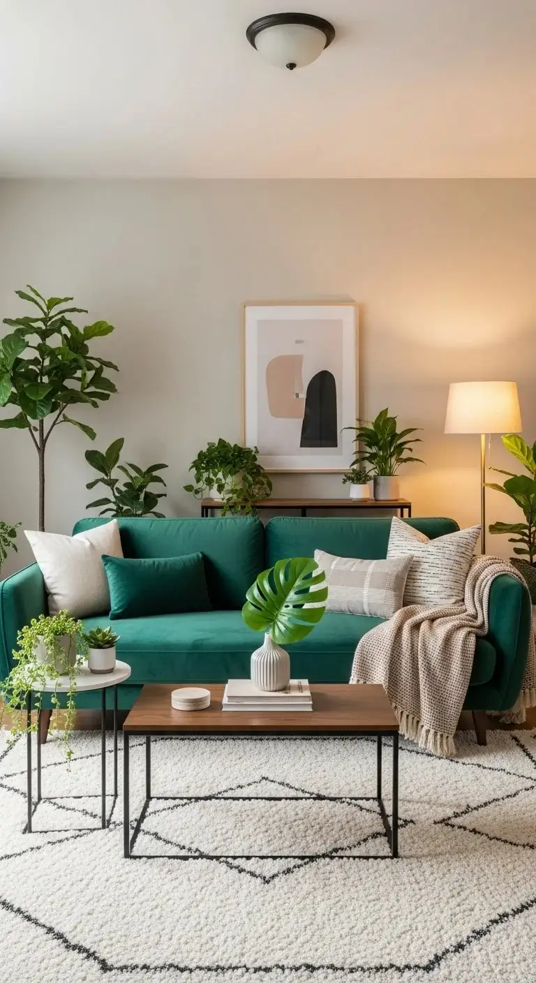 Emerald Green Velvet Sofa as a Statement Piece glowcrafty.online