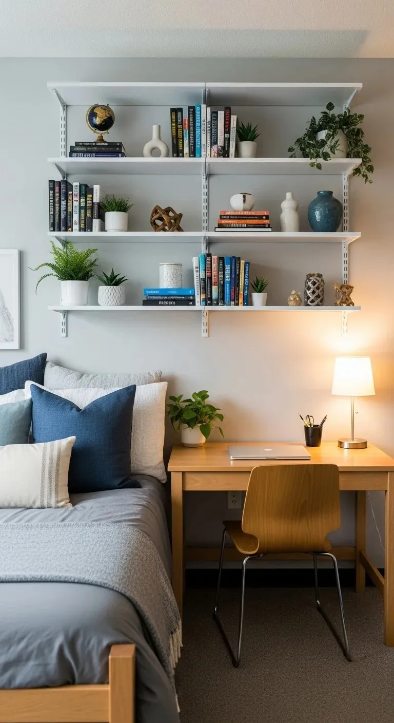 Floating Shelves for Display and Storage