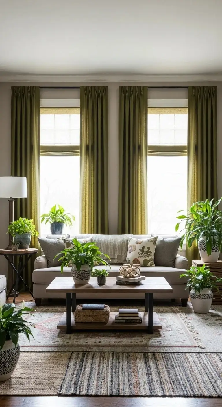 Olive Green Curtains and Window Treatments glowcrafty.online