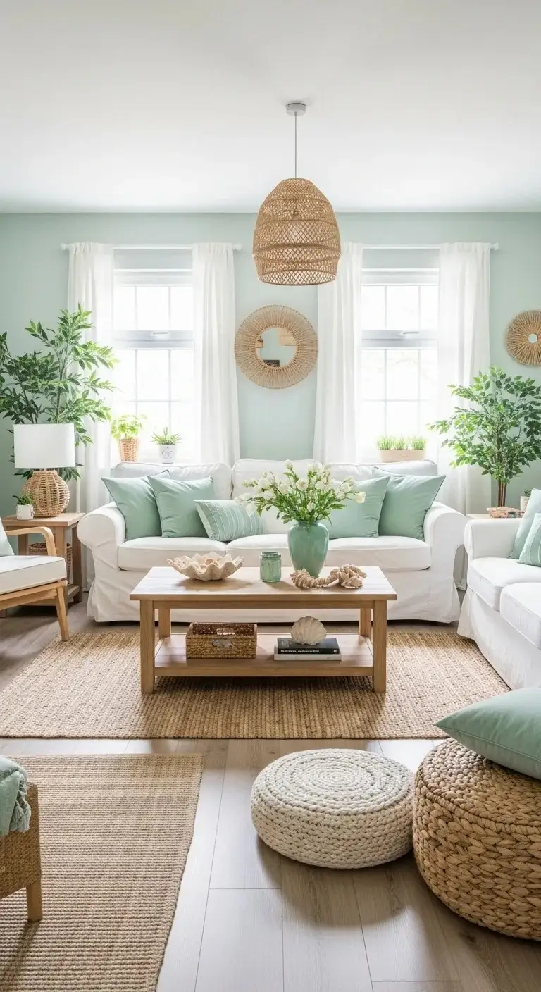 Seafoam Green and White Beach-Inspired Theme glowcrafty.online