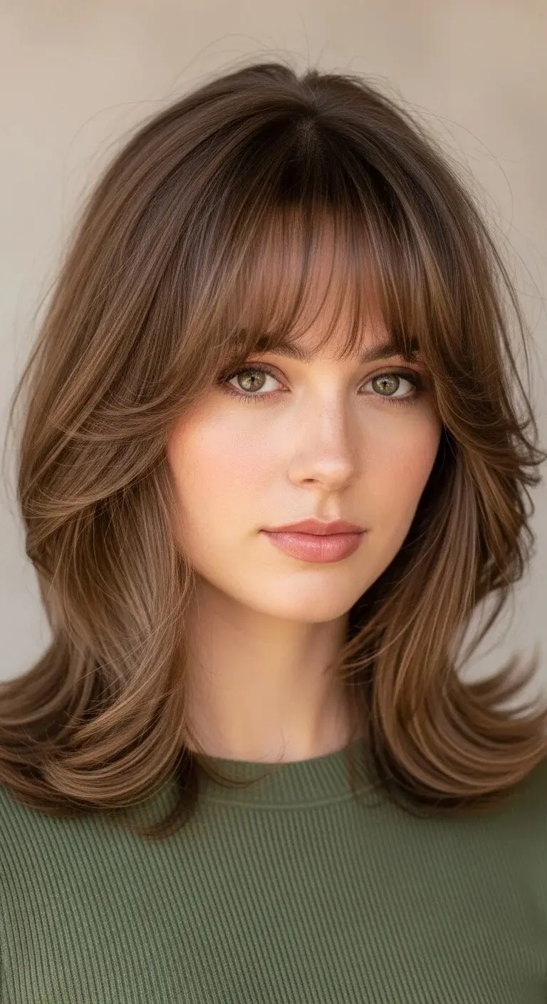 Shoulder-Length Cut with Curtain Bangs glowcrafty.online